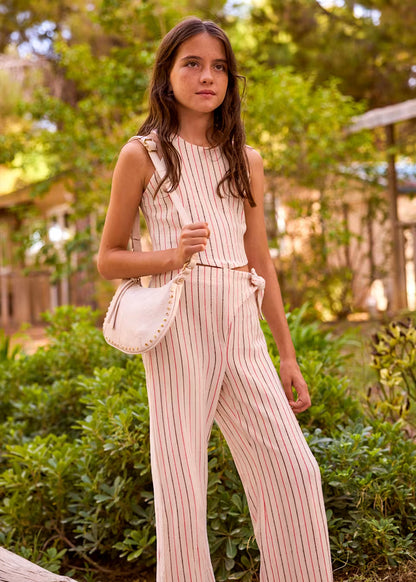 Girls Striped Pant Set