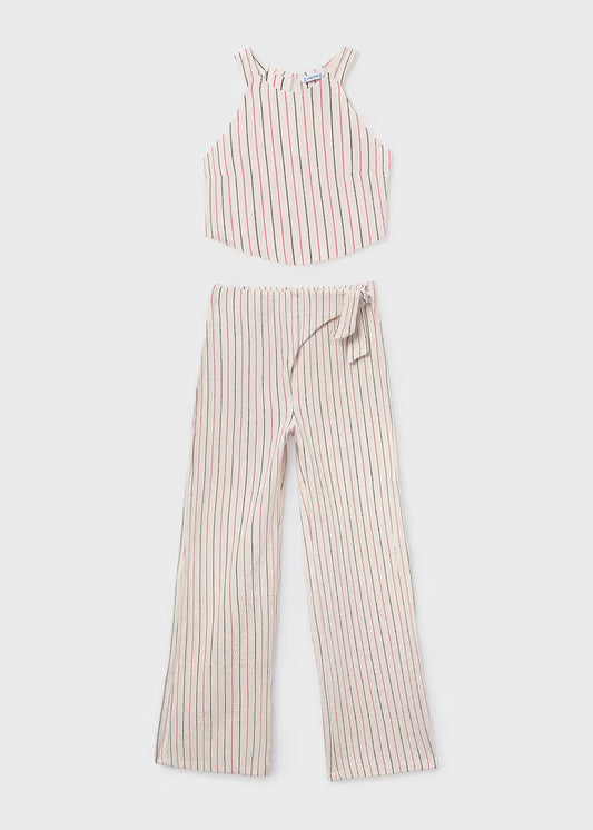 Girls Striped Pant Set