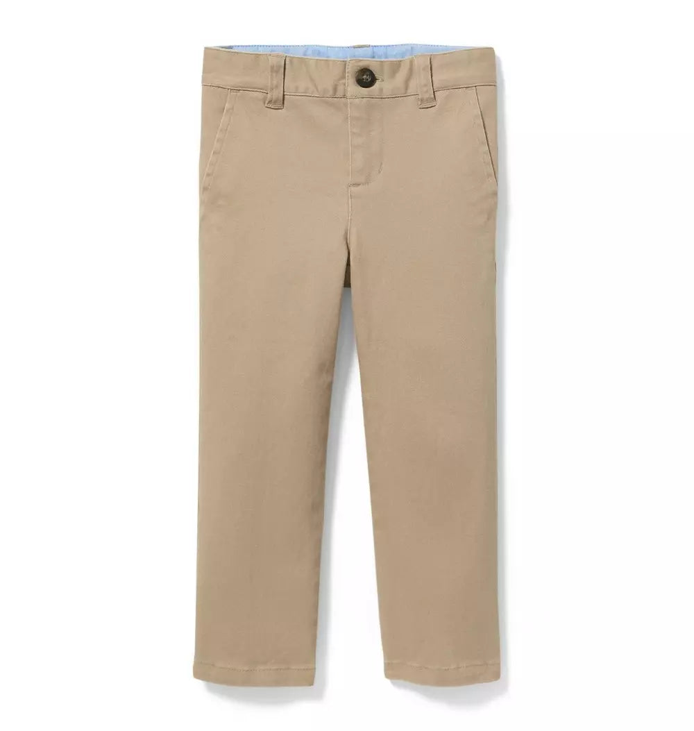 Khaki Stretch Twill Pant