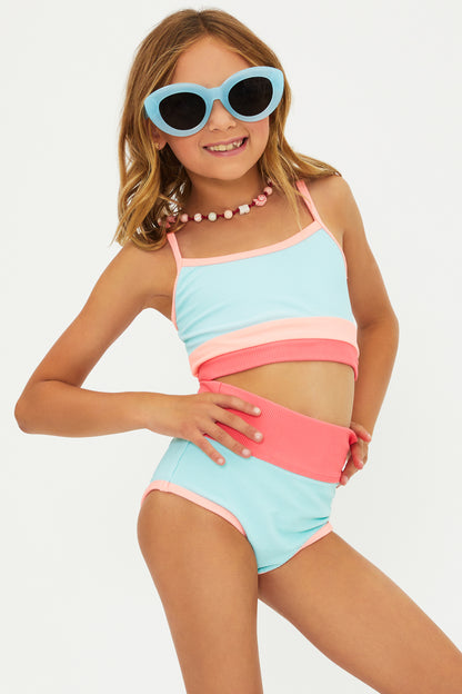 Little Eva & Emmy Swim Set - Guava Jelly