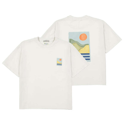 Boys Cream Graphic Tee