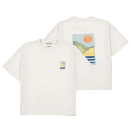 Boys Cream Graphic Tee