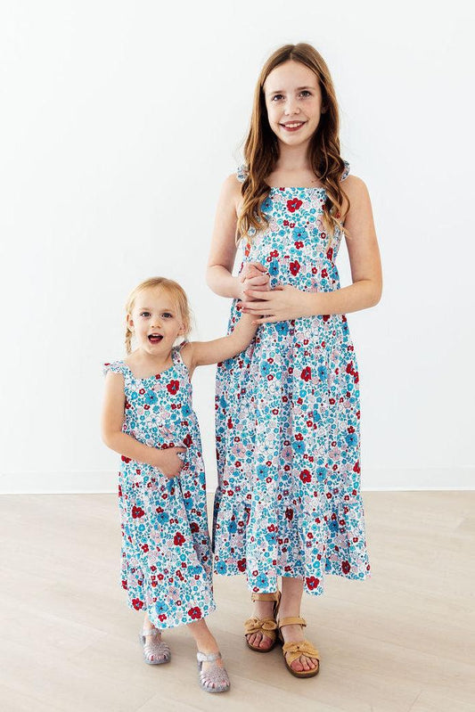 Patriotic Petals Maxi Dress