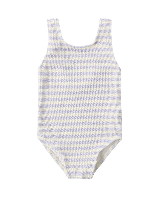 Moxie One Piece Swimsuit - Periwinkle Stripe