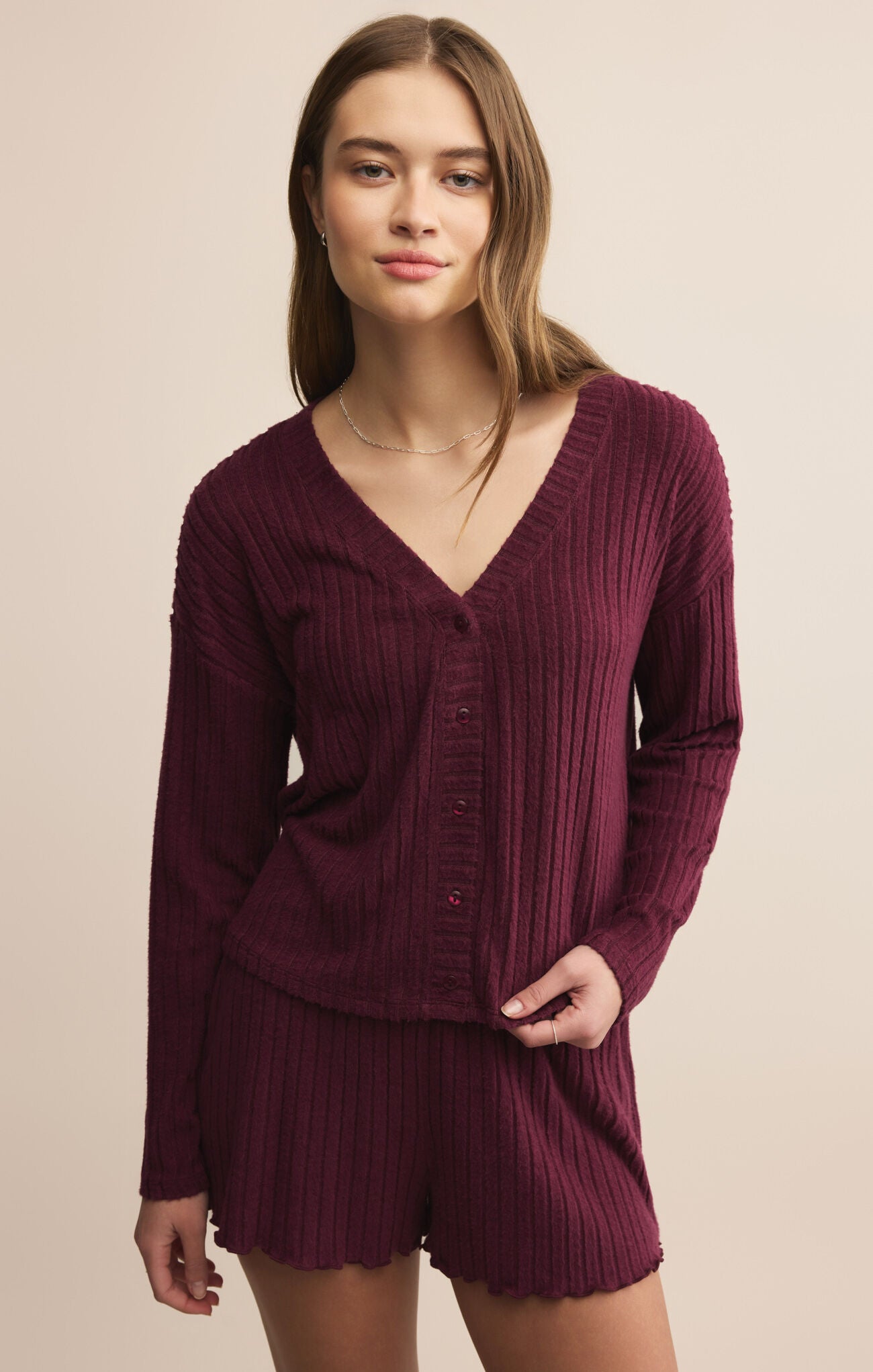 Mara Rib Cardigan - Adult