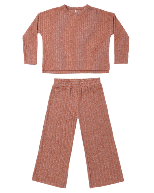 Cozy Rib Knit Set Ruby
