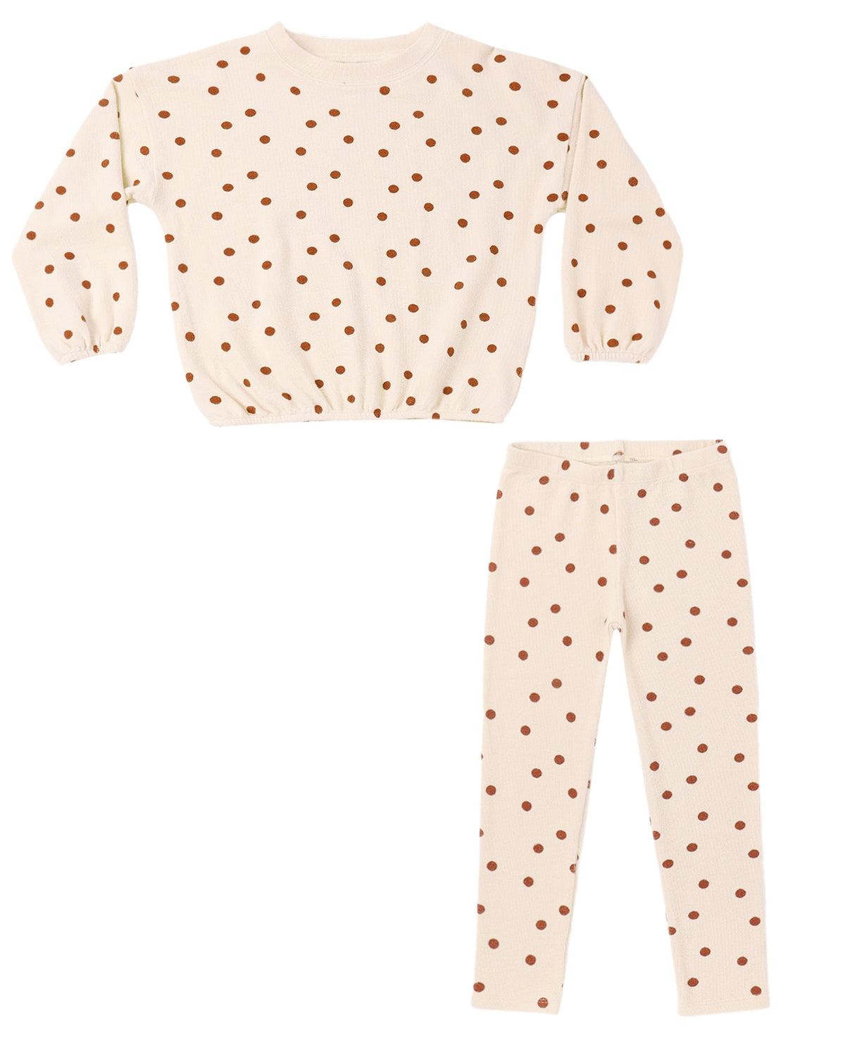 Spongey Knit Ruby Dots Set