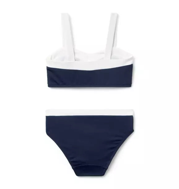 Navy Nautical 2PC Swim