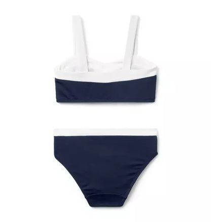 Navy Nautical 2PC Swim