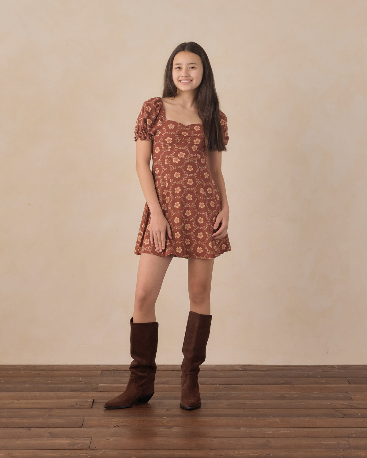 Teen Zoe Dress Brick