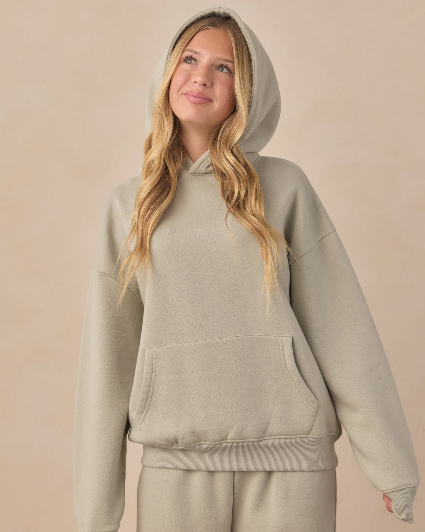 Teen Relaxed Hoodie Sage