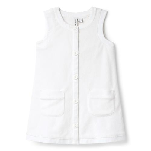 Terry Button Swim Cover